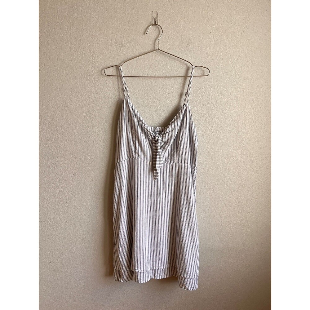 Rails August Mini Dress in Canela Stripe (Blue/White) Size LARGE